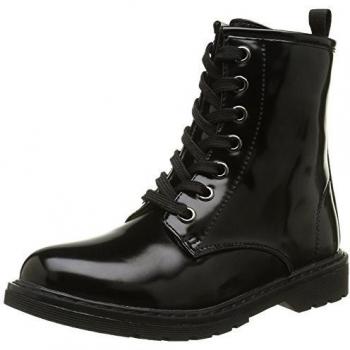 Botas Motociclista Anfibio Negra para Niñas