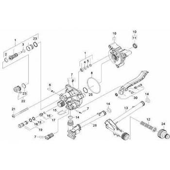 Culasse Complète REP 10 pour Nettoyeur Karcher - 45509420