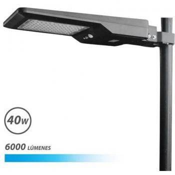 Elbat Stradale LED Solare 40W Pro 6000LM 6000K Nero