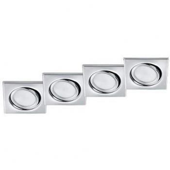 Trio Leuchten LED Einbaustrahler eckig 5 Watt in Chromoptik