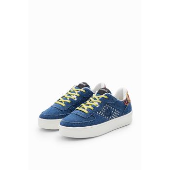 Desigual Sneaker Plateau Denim Blu 41