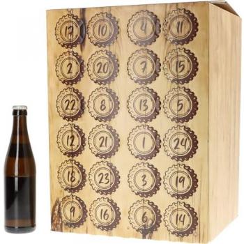 Ratioform Adventskalender Kronkorken, zum Selbstbefüllen, für 24 Flaschen, VE 25 Stk, für 0,33-l-Flaschen