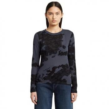 Forest Camouflage G-Star AOP Slim Long Sleeve Shirt (L, W)