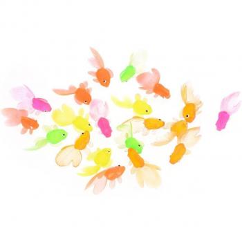 Random Color Small Goldfish Toy - 4cm Soft Rubber