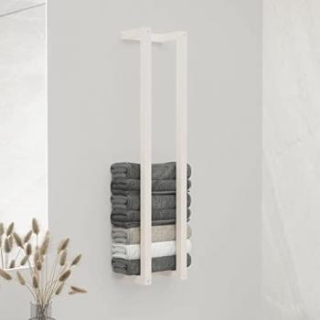 VidaXL Towel Rack White 23x18x110 cm Solid Wood Pine