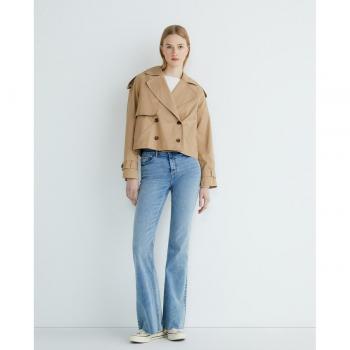 Vero Moda Gabardina Corto con Botón Femenino