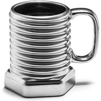 Tasse à vis et écrou gris – originalité DIY