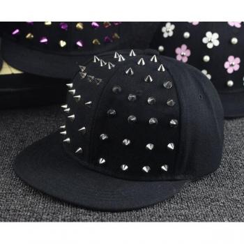Kids Hip Hop Snapback Cap with Rivets