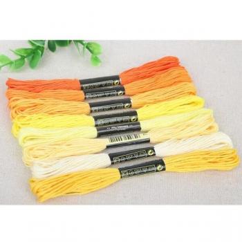 Broderie Point‑de‑Croix 8×Fils DMC