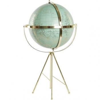 Vintage Globus Dekor – PVC- und Metallfigur