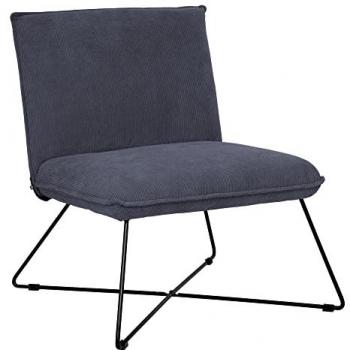 Poltrona Moana in legno e metallo grigio Atmosphera