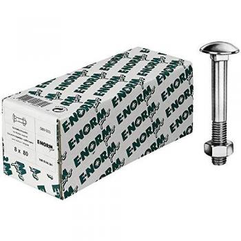 Bullone Testa Bombata DIN 603 M5x60 Zincato Galvanico E-Normpro