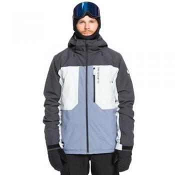 Hoodie Quiksilver Dawson Turquoise-Gris XXL