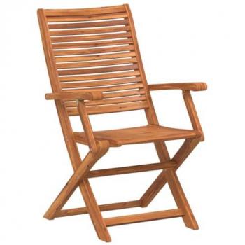 VidaXL 8-Piece Folding Garden Chairs - 57x66x95 cm Solid Wood Acacia