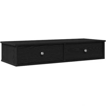 VidaXL Engineered Wood Wall Shelf with Drawers 100x37.5x19 cm