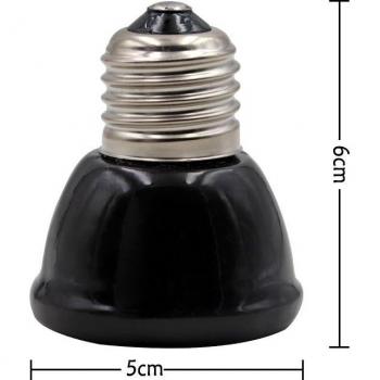 Bombilla de Calefacción para Reptiles - Cerámica Infrarroja (25W, 50W, 75W, 100W)