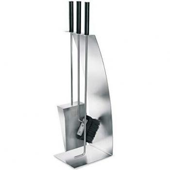 Blomus 65138 Chimo Kaminbesteck-Set (4 Stück) – Edelstahl matt