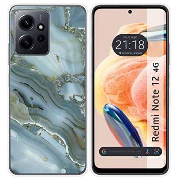 Protector de silicona con diseño mármol 09 para Xiaomi Redmi Note 12 4G