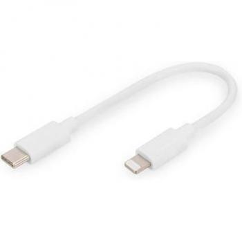 Câble Lightning 0,1 m Digitus DB-600109-001-W Blanc