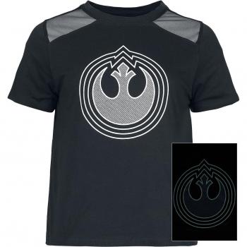 Star Wars - Disney Damen Trikot mit Rebellenlogo - schwarz