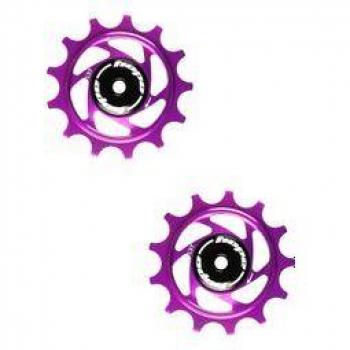 Purple 13‑tooth Jockey Wheel by Hope Tech