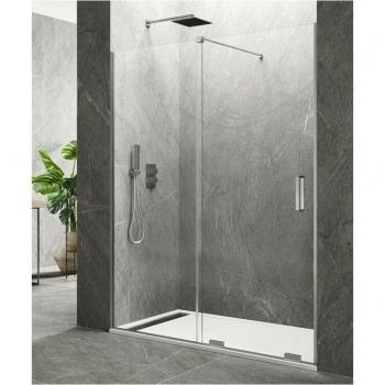 Mampara de ducha Kenna fija y corredera 150-155 cm