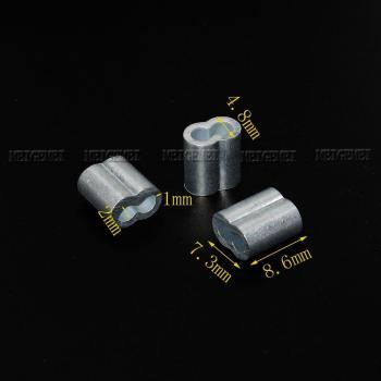 10pcs Aluminum Wire Crimp Sleeve Cable Stopper