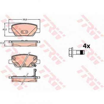 GDB2156 Brake Pad Set