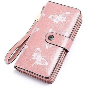 SENDEFN Großes Clutch-Portemonnaie für Frauen