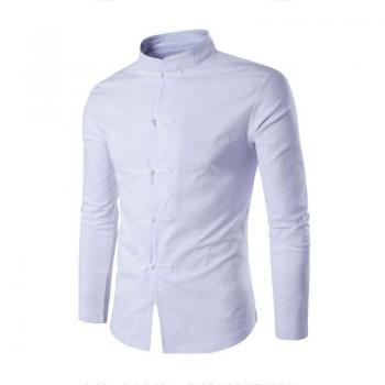 Men's Casual Long Sleeve Chinese Style Shirt