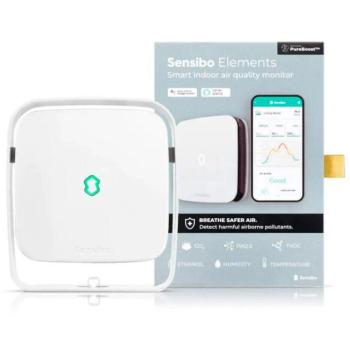 Sensibo Elements – Intelligenter Luftqualitäts-Tracker für den Innenbereich, Luftreiniger, Weiß