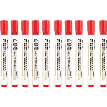 10PCS DELI 6817 Erasable Whiteboard Markers