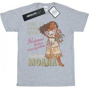 Moana Natural Born Navigator Boyfriend Shirt für Frauen – Disney Damen Baumwoll-Tee