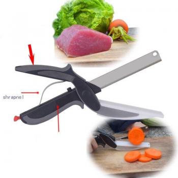 2-in-1 Kitchen Scissors and Chopper for Fruits and Vegetables