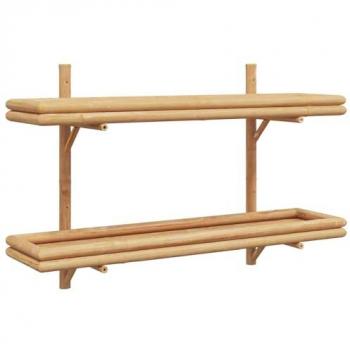 Étagère Murale en Bambou Marron 100 x 26 x 60 cm