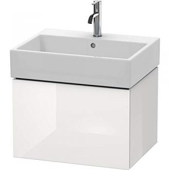Duravit L‑Cube 58,4 × 45,9 cm blanc brillant suspendu 1 tiroir