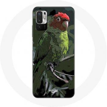 Xiaomi Redmi Note 10 5G Case Pionus Parrot Red Green