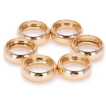 Mushroom Hole Metal Binding Rings - 6 Pack