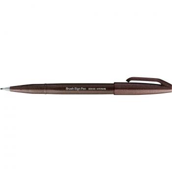 Pennarello Sign Brush Marrone Dark Pentel