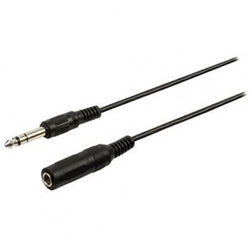 Extension Audio Stéréo 6,35 mm M–F – 500 cm – Noir – ValueLine