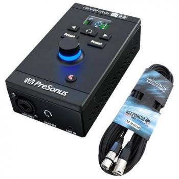 PreSonus Revelator io44 USB-C Audio-Interface mit XLR-Kabel