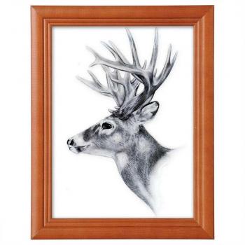 Cornice per foto A4 in legno con vetro – 21 x 29,7 cm, stile marrone Woltu