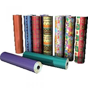 Bobina Papel Regalo Infantil Sellos Coloridos 62cm x 80m