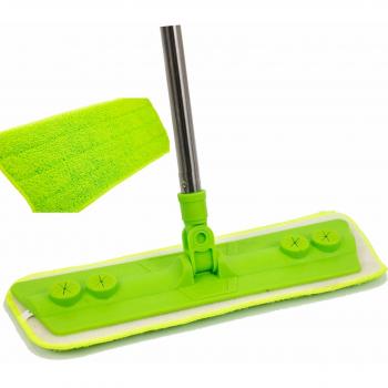 Microfiber Mop with Reusable Cleaning Pad for Laminate and Hardwood Floors