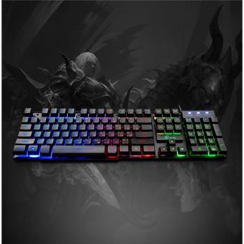 Wired RGB Mechanical Feeling Gaming Keyboard with 2000DPI Mouse