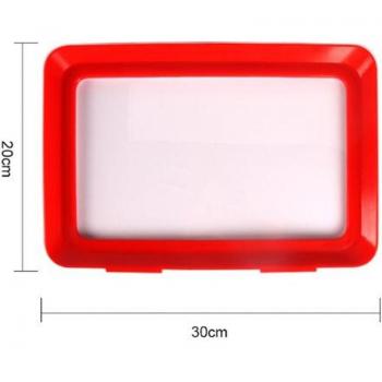 Reusable Food Preservation Tray with Plastic Cover