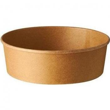 Saladier jetable Papstar, 500 ml, Ø 150 mm, brun, 50 unités