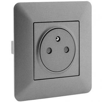 In-Wall Surge Protector 2P+T 16A Simple Titanium - Artezo