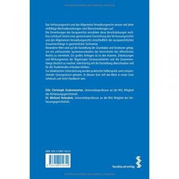 Verfassungsrecht. Allgemeines Verwaltungsrecht | Christoph Grabenwarter | Buch