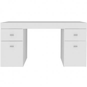 Bureau gain de place avec plateau coulissant 130x60 cm